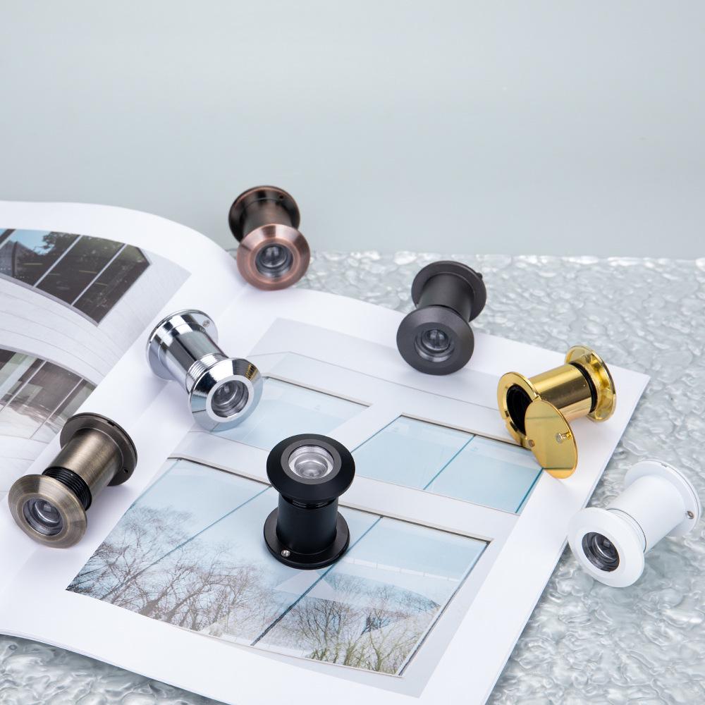 Universal Anti-Theft Peephole: Adjustable Door Viewer for Hotels/Guesthouses, Interior To Exterior View, Anti-Pry Design.