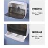 Bathroom Soap Holder Flip Lid Soap Storage Box Wall Mounted No Punch Soap Dish with Drain
