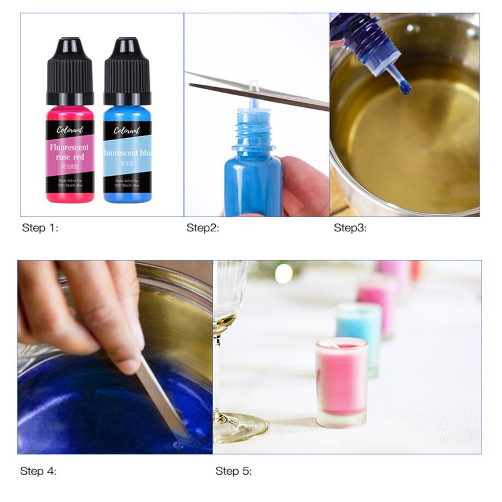 30 Colors Candle Dyes Pigment Aromatherapy Liquid Colorant Pigment DIY Candle Mold Soap Coloring Handmade Crafts Resin Pigment