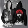 Autumn Winter Men's Personalized Hoodie Warm Clothes Casual Naruto Cosplay Anime 3D Digital Printed Hoodies & Sweatshirts