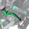 CHIFUN Brake Lever and Clutch Lever Set Replacement for Kawasaki Ninja 400 Ninja 300R 250R Z300 Aluminum Motorcycle Handlebar Lever Foldable Length