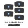 Car Suede Safety Belt Buckle Protector Cover Interior Accessories For VW Scirocco Jetta Beetle Passat Polo Tiguan Sharan Touran H22