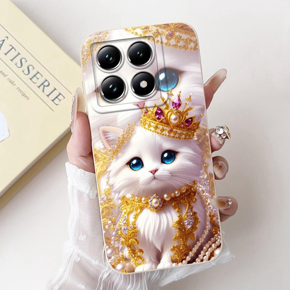 Cute Cartoon Phone Case For Xiaomi 14T Pro Soft Silicone Shockproof Cover For Xiaomi 14T 14 T Pro 5G Cases Bumpers