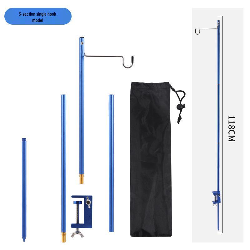 Ultralight Aluminum Folding Camping Light Pole Stand