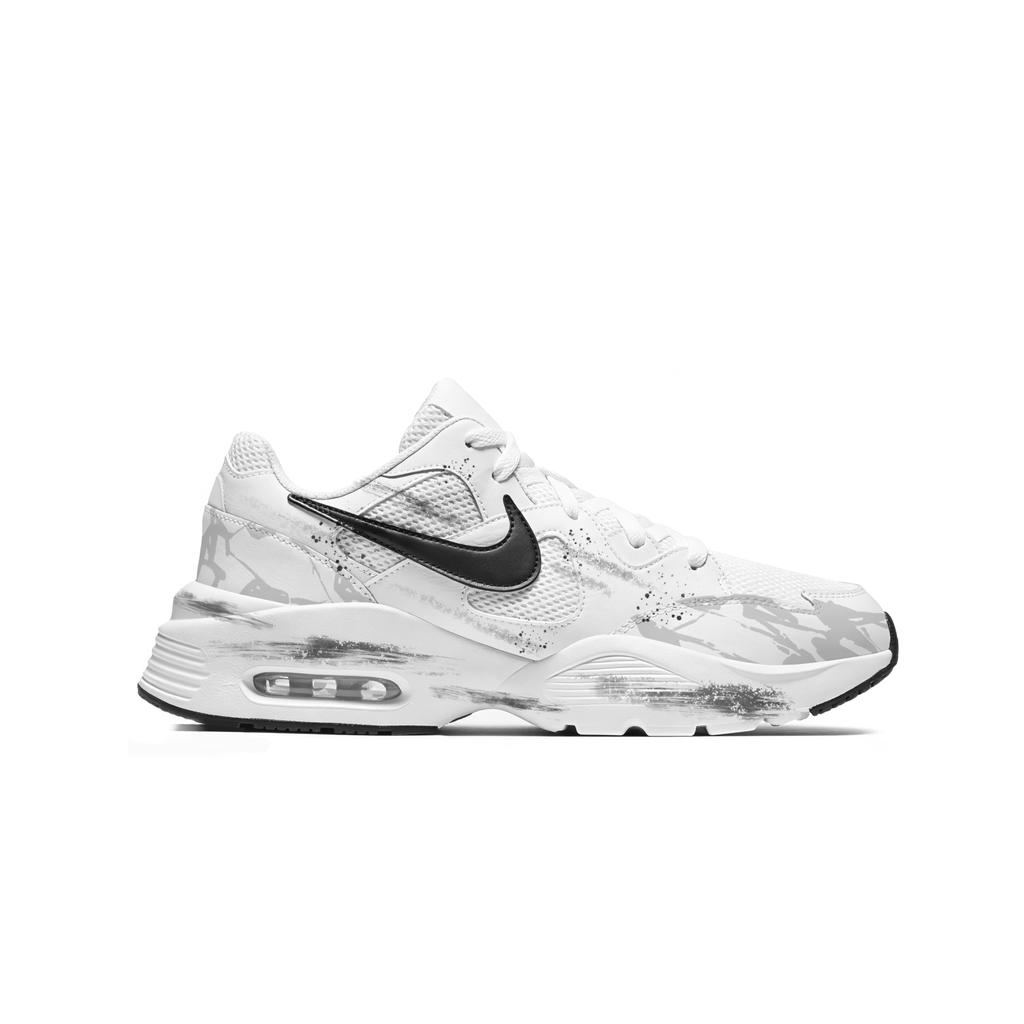 Nike Air Max Fusion Cushioning Abrasion Resistant Low top Running Shoes Men's Black White CJ1670-102(Team2179-)
