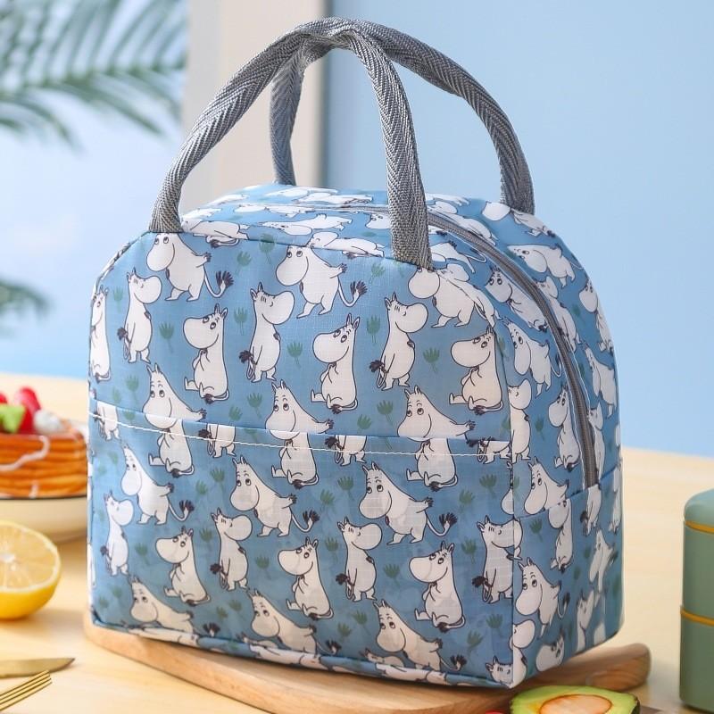 Stylish Countryside Pattern Thermal Lunch Tote For School And Work With Multi-functional Features