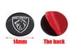 50pcs 100pcs 3D Peugeot 14mm 16mm Aluminum Car D Logo Key Fob Decoration Emblem Auto Key Badge Sticker car sticker Accessories