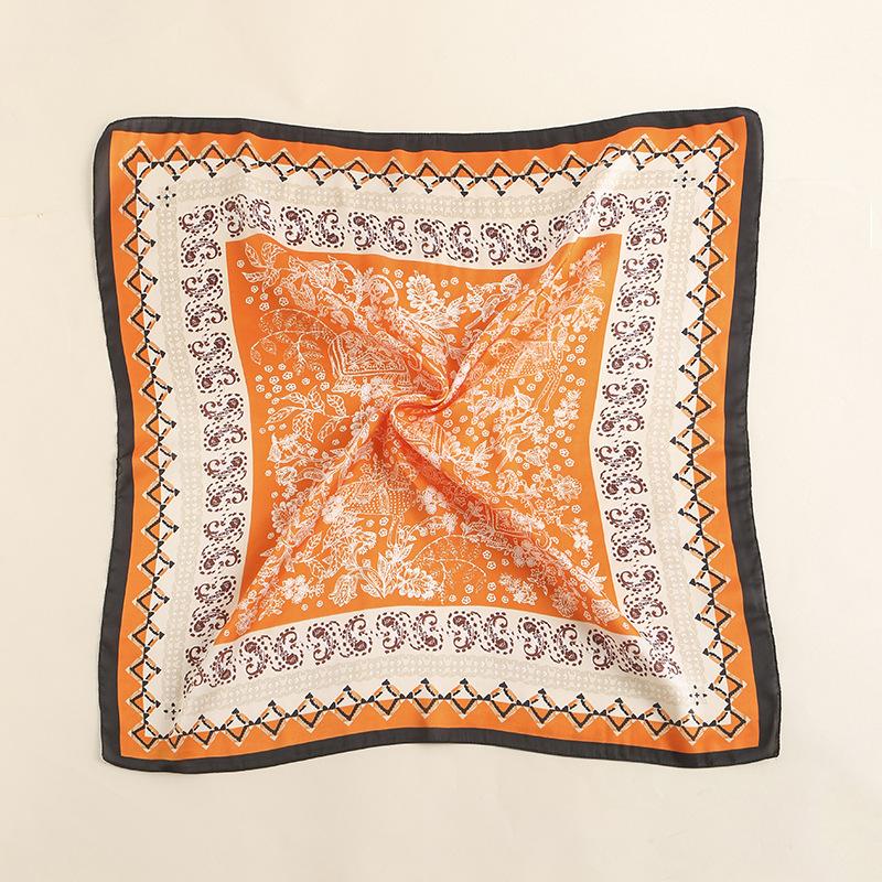 2024 New 70 CM Silk Shirt Decoration Small Square Scarf Fashionable And Versatile Commuting Scarf Neck Protection Scarf