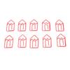 100 Pcs Shaped Paper Clips Metal Cute Style Light Portable Office Clips for Document File Classification