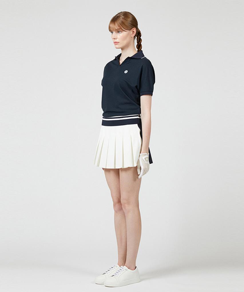 AVEN Raglan Relaxed Fit Polo Shirt Navy