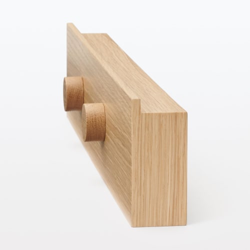 MUJI Furniture That Can Be Attached To the Wall with Long Push Magnet Width 44 X Depth 4 X Height 9 Cm Oak Veneer 12939672