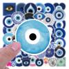 10/30/50pcs Cool Turkish Evil Eye Stickers Cartoon Graffiti Decal Toy DIY Skateboard Phone Notebook Aesthetic Waterproof Sticker