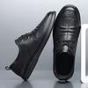 FashionAutumn New Designer Men's Dress Shoes Fashion Black Casual Leather Shoes for Men Korean Lace Light Loafers Male