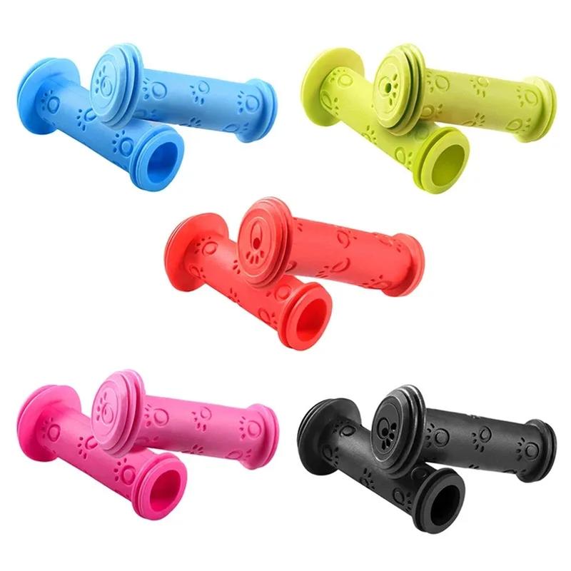 1 Paar Gummi Fahrrad Fahrrad Lenkergriffe Rutschfest Wasserdicht Dreirad Roller Lenker Für Kinder Kind Radfahren Lenker