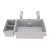 Poolside Storage Basket with Cup Holders Water Proof Above Ground Pool Accessories Large Capacity Grey