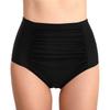 Pantaloni da bagno da donna a vita alta con controllo pancia, tinta unita, a triangolo, per la spiaggia
