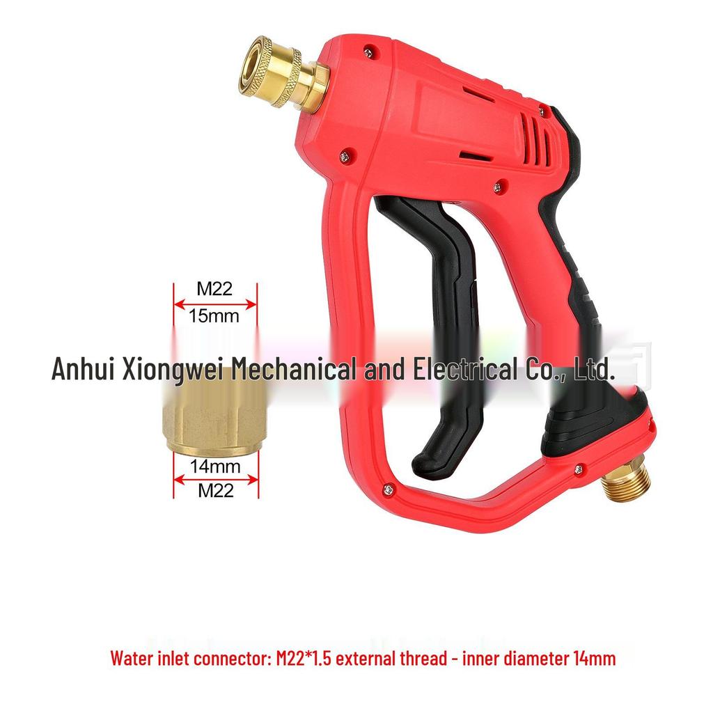 High-Pressure Multi-Functional Car Wash Water Gun with M22 Connector & Five Nozzle Options