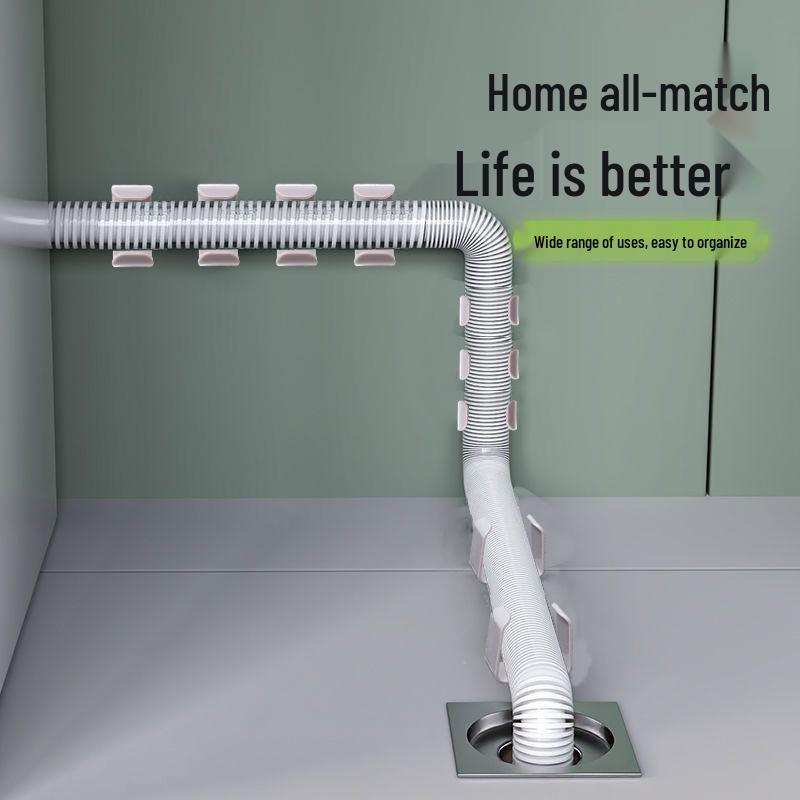 Universal Front-Load Washing Machine Drain Hose Clip - No-Drill Fixer
