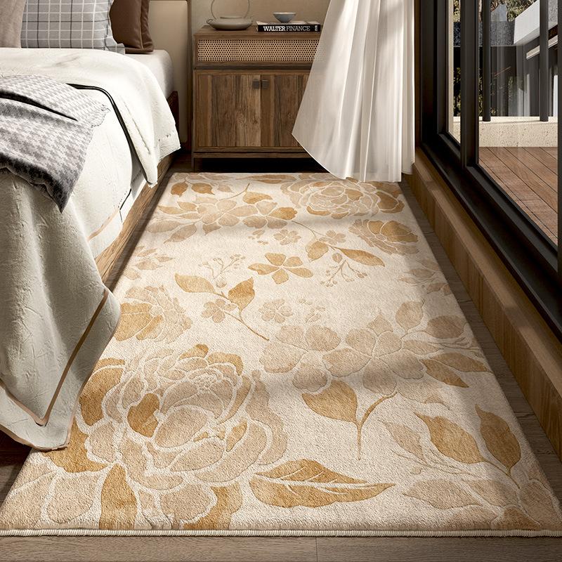 Teppich Schlafzimmer Bettvorleger Teppich Zuhause Langer Teppich Wohnzimmer Sofa Teetisch Rutschfest Erkerfenstermatte