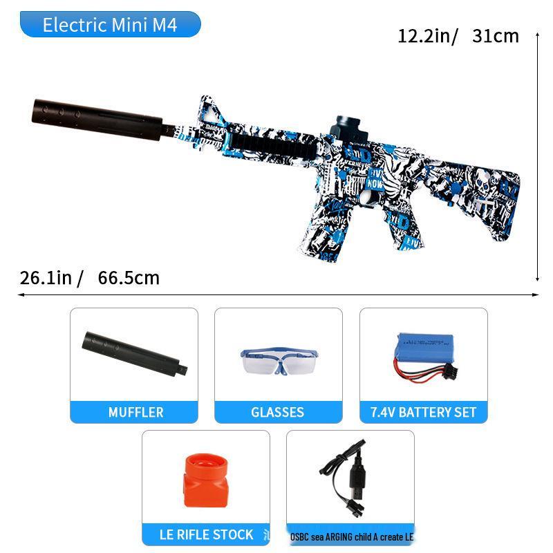 AK47 Electric Graffiti Battle Toy Gun with High-Speed Burst Fire