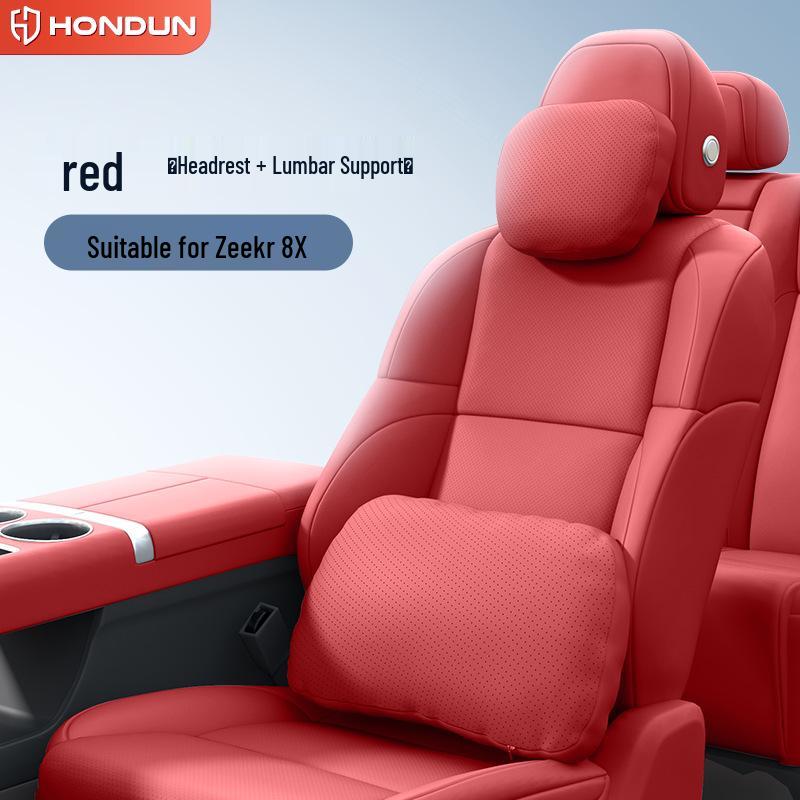 Zeekr 8X Car Interior Mod Kit: Headrest, Lumbar & Neck Pillows for Support & Protection