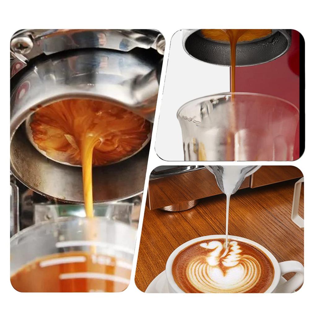 58mm Coffee Bottomless Portafilter for E61 Group Espresso Machine, Wide Compatibility, Observation Design, Aluminum Alloy Material, Easy to Use with I