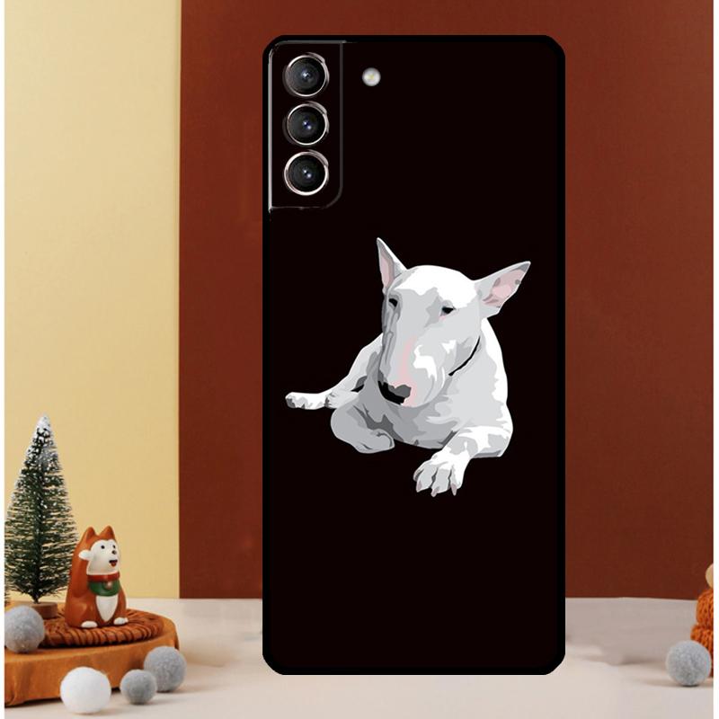 English Bull Terrier Dog Case For Samsung Galaxy S24 Ultra S23 S22 S21 S20 FE Note 20 S8 S9 S10 Note 10 Plus Cover