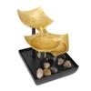 Desktop Fountain Decoration with LED Light USB Powered 3 Tier Waterflow Fountain for Home and Office Tabletop