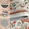Beige Floral Living Room Carpet Bohemian Style Sofa Coffee Table Floor Mat Foldable Machine Washable Bedroom Bedside Soft Rug