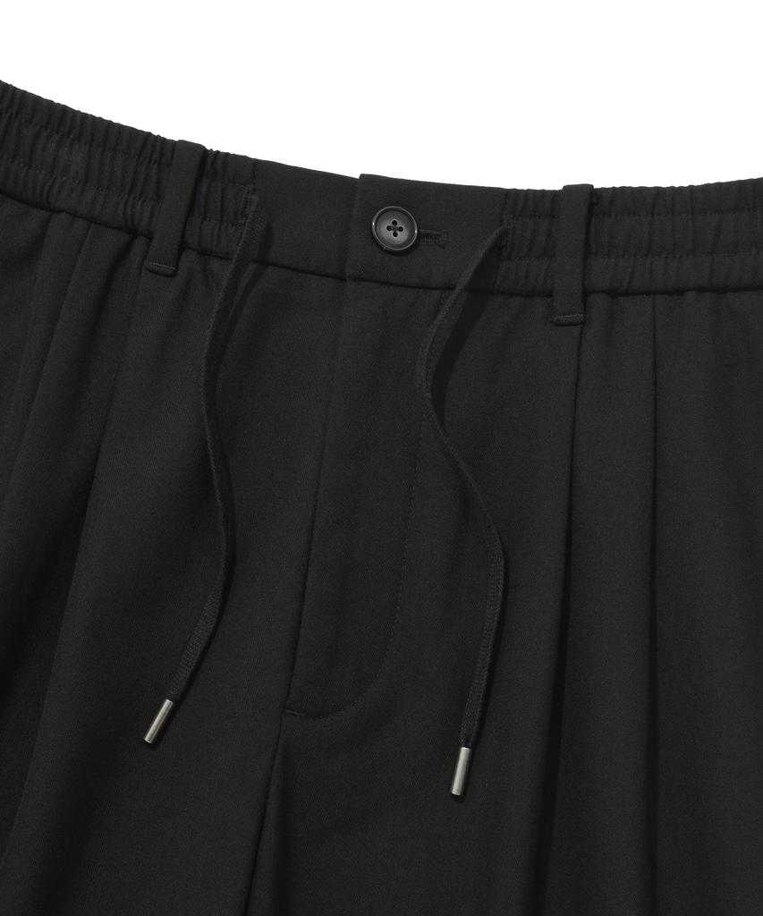 COVERNAT Fleece-Lined Slim Tapered Pants Black