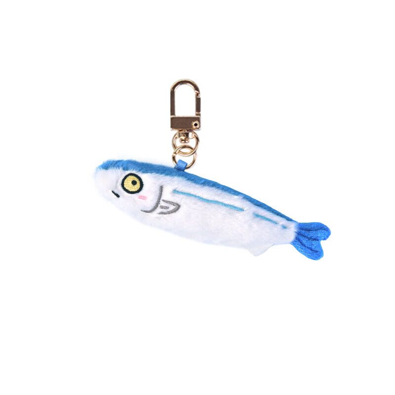 Jouet Peluche Aquatique d'Aquarium Porte-clés Souple Fruits de Mer Pendentif Homard Simulation Fluffy Abalone Homard Coquillage Huître Pendentif Cadeau 8cm white