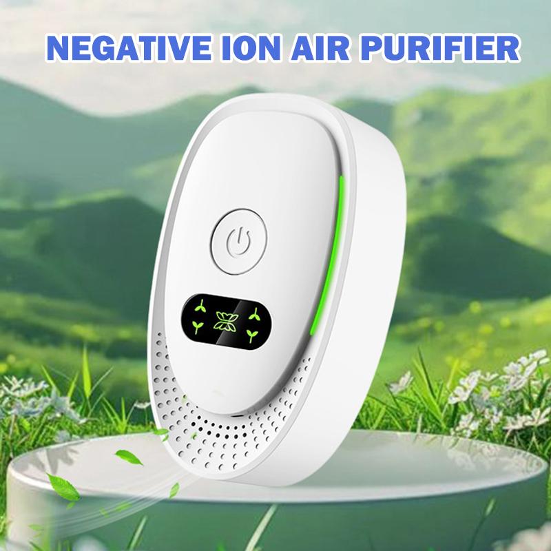 Purificador de aire enchufable US EU Generador de iones negativos Ionizador de aire Elimina polvo humo olor para hogar baño mascotas Limpiador de aire Ambientador