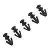 Right Door Buckle Rivet Seal Strip 20Pcs Black Car