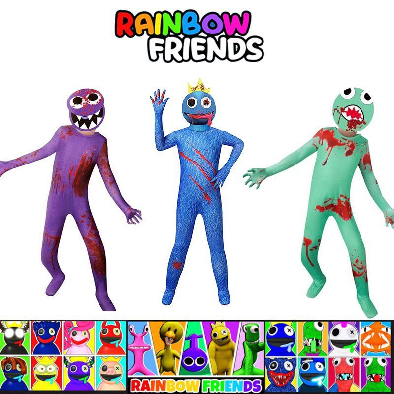 Colorful Roblox Rainbow Friends Cosplay Costume Jumpsuit For Kids And Adults