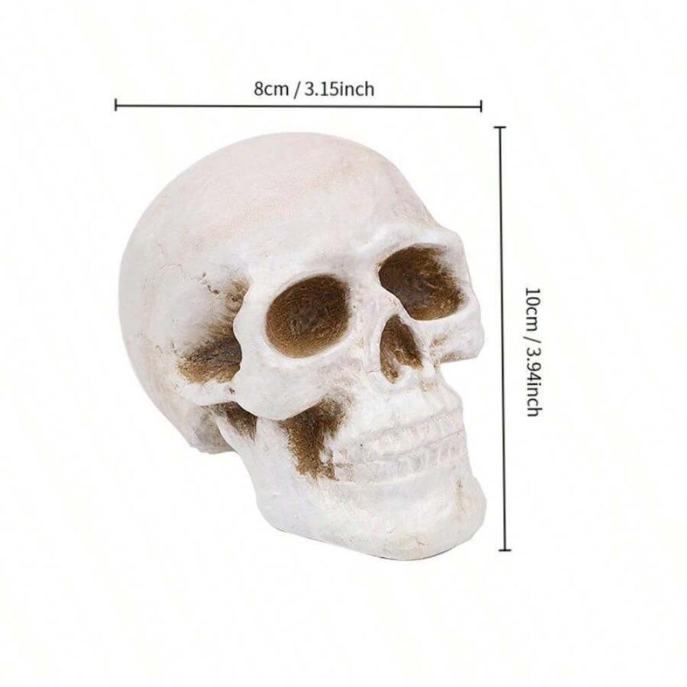 Pottery Simulation Skull Ornament Refractory Halloween Skull Props Fire Pit Skull Fireplace