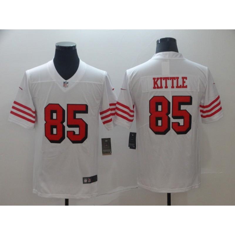 Camiseta de Manga Corta para Hombre de la NFL San Francisco 49ers Bordada Ropa del Equipo Ropa para Aficionados Equipación Deportiva