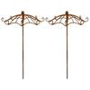 Patio Garden Decor Metal Umbrella Trellis Stake Climbing Plant Support Outdoor Iron Vintage Vine Pot