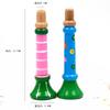 Wooden Small Horn Toy for Children's Early Education Puzzle Montessori Toy Whistle Wind Instrument Sound Training