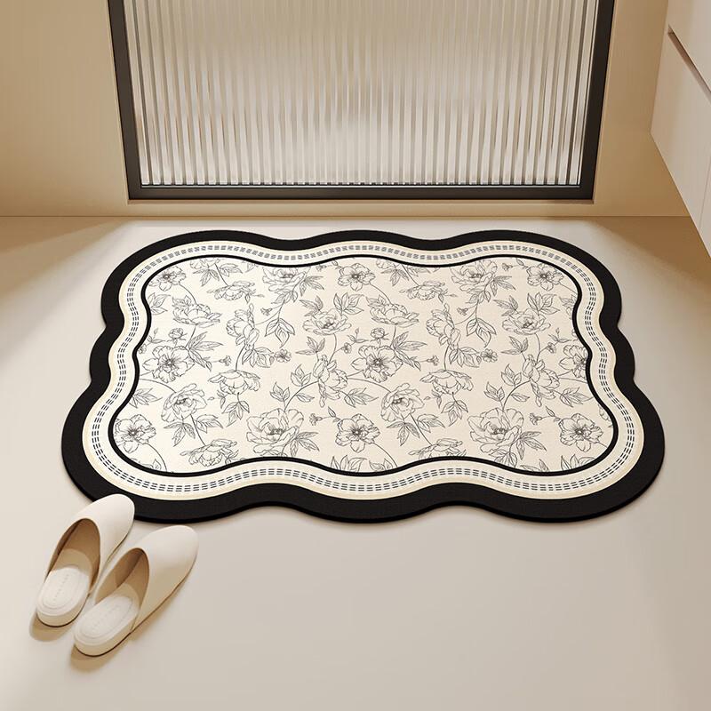 Shengwalunding Bathroom Non-Slip Mat, Elderly Bathing Anti-Fall Floor Mat, Shower Bathroom Doorway Thickened Foot Pad, Upgraded Version, 40*60cm