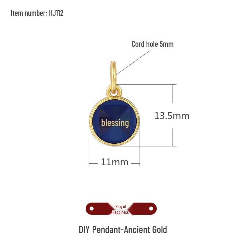 Ancient Gold Sand Cloisonné Beads for DIY Jewelry: Small Drop Pendant Necklace & Bracelet Accessories