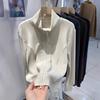 Felpa con zip e colletto alto in pile da donna