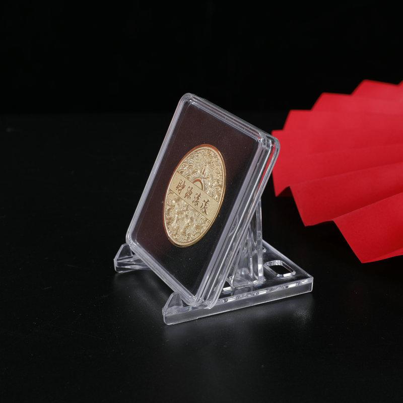 Münzdekoration 2026 Tierkreis Pferd Farbige Gedenkmedaille Jahr des Pferdes Geburtstag Kleine Geschenk Metallhandwerk Veranstaltungs-Souvenir