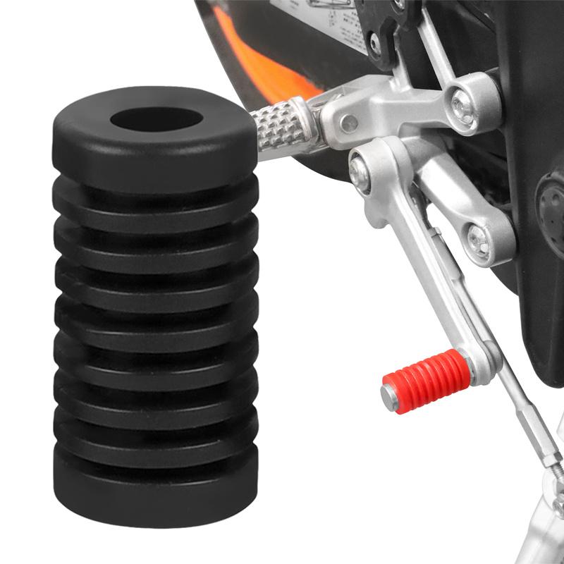 2pcs Motorcycle Gear Shift Lever Covers - Durable Rubber, Anti-Slip Pedal Pads for Enhanced Riding Comfort & Protection