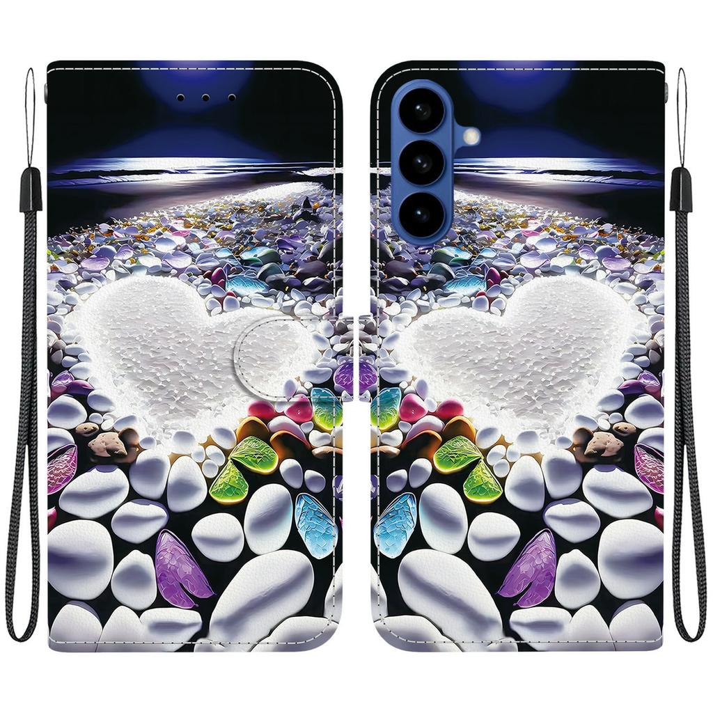 For Samsung Galaxy A57 5G Case Pattern Printing Leather Flip Wallet Phone Cover with Lanyard
