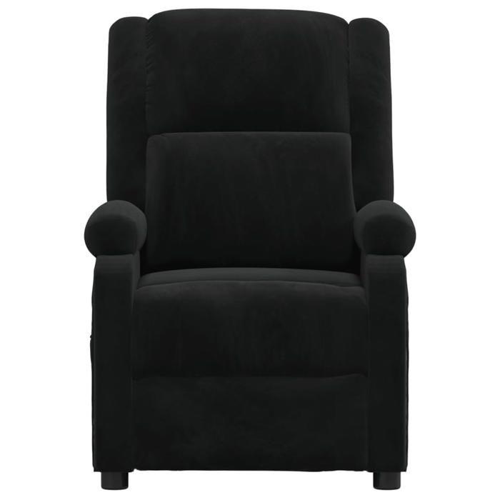 VidaXL Recliner Armchair Black Velvet 342405