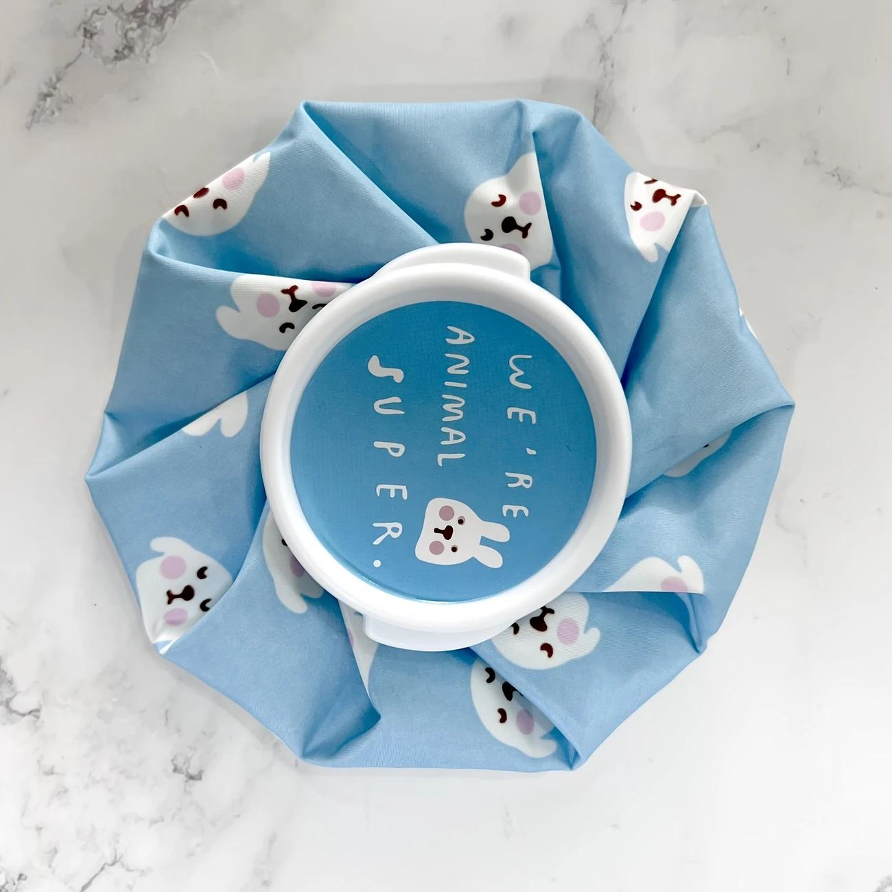 

Многоразовые пакеты со льдом для горячего и холодного использования, грелки для травм, холодные компрессы для расслабления и четыре разных симпатичных фруктовых стиля. синий