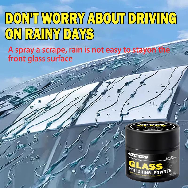 30g Car Glass Polishing Powder Car Glass Degreasing Film Repair Powder Auto Cars Trucks Glass Scratches Removal Powder