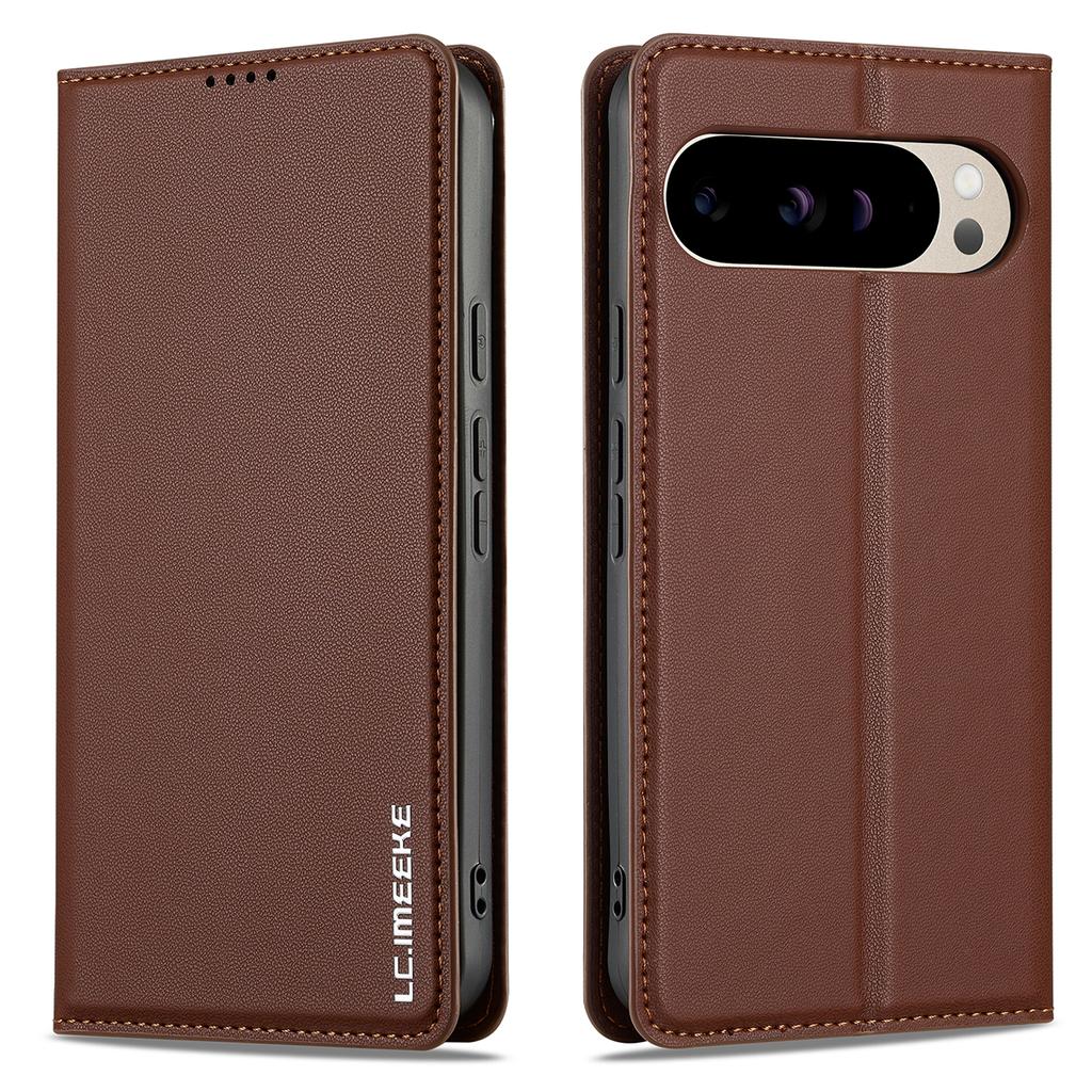LC.IMEEKE L1 Series for Google Pixel 10/Pixel 10 Pro Case PU Leather Wallet Stand Protective Phone Cover