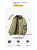 2024 Men's Pilot-Style Baseball Collar Jacket - Loose Fit for Spring & Autumn