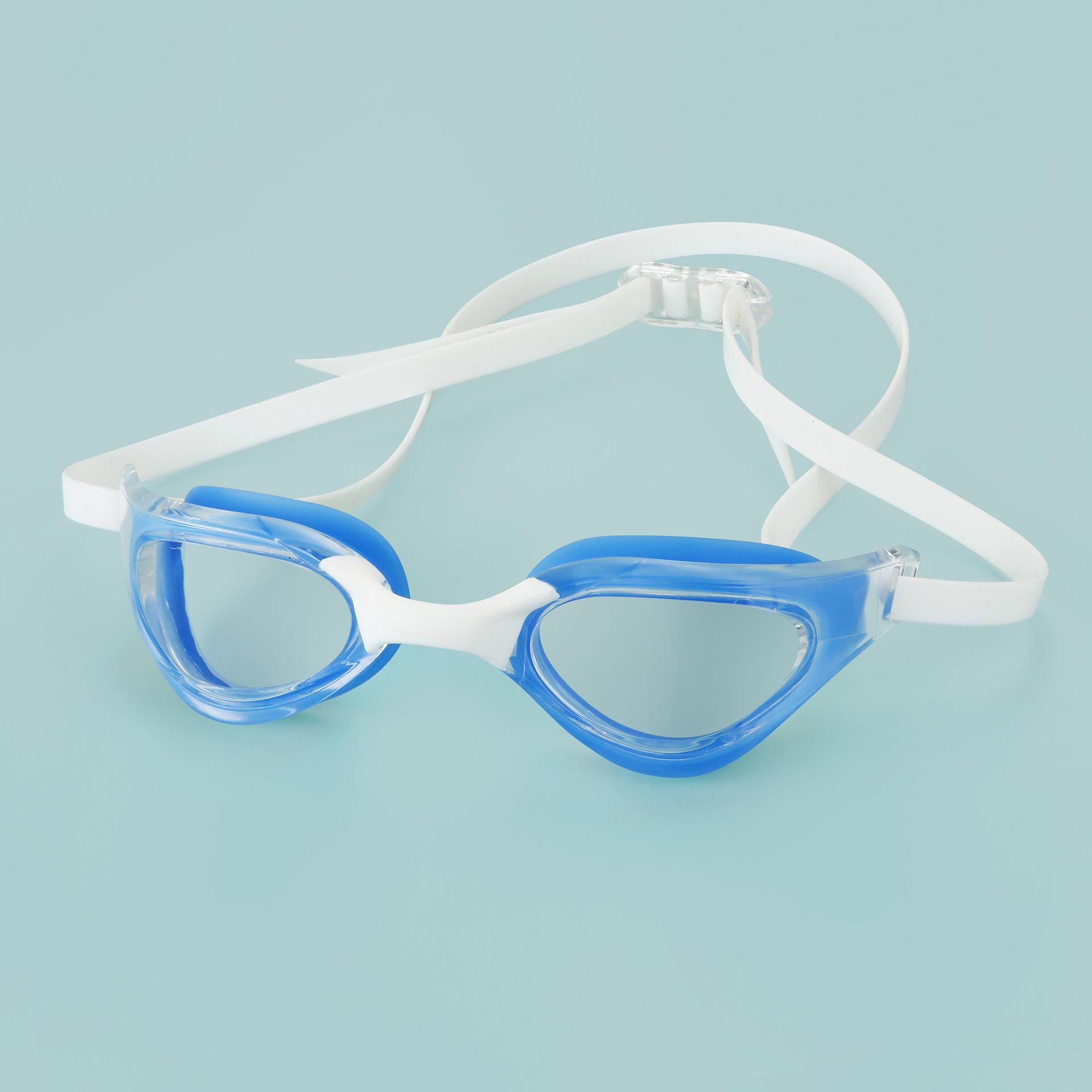 

Universal Electroplated Racing Swim Goggles - Adjustable Silicone Frame for Competition